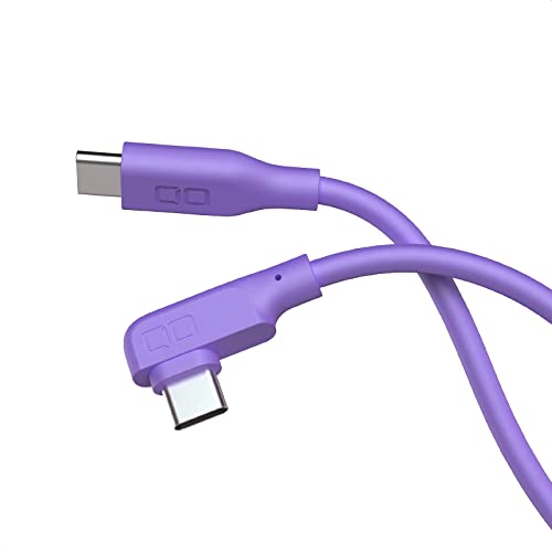 CIO 柔らかいシリコンケーブル C to C (USB Type-C/USB-C) 100W PD 急速 充電ケーブル 絡まない iPhone 17 / 16 / 15 / Macbook Pro/Air/iPad/ノートパソコン Galaxy Google Pixel Android (アンドロイド)